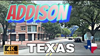 [4K] Addison, Texas - City Tour & Drive Thru