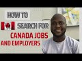 How to search for Canada jobs and employers