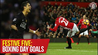 Festive Five: Boxing Day Goals | Ronaldo, Rooney, Mkhitaryan, Lingard | Manchester United