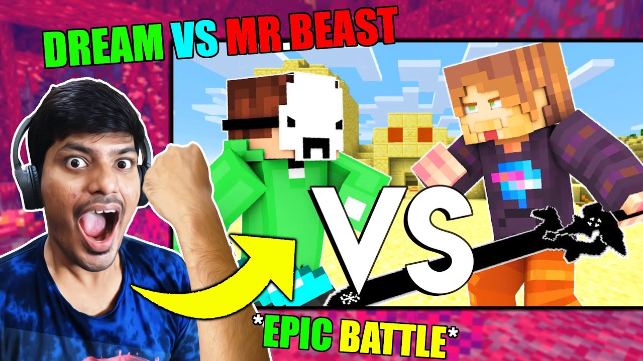 Most Dangerous Fight Ever DREAM VS Mr.BEAST | Minecraft - YouTube