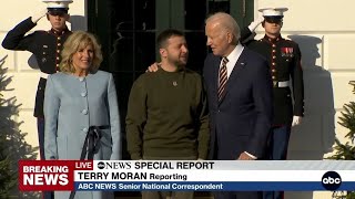 Volodymyr Zelenskyy meets with President Biden at the White House