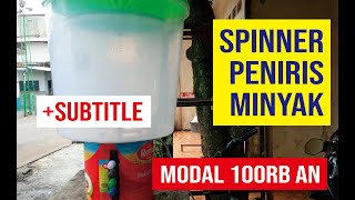 MUDAH!! CARA MEMBUAT SPINNER PENIRIS MINYAK MODAL 100RB AN