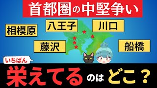 【首都圏の中堅争い】船橋、川口、八王子、相模原、藤沢を都会度で徹底比較！！