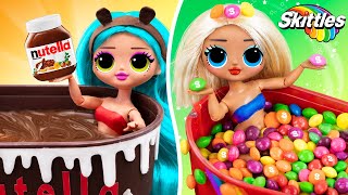Skittles vs Nutella / 10 DIY LOL Surprise OMG Ideas