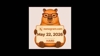 Nonogram.com Daily Puzzle (May 22, 2026) — Hard #mobilegaming #puzzle #nonogram #dailypuzzle