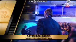 FIFA PUSKÁS AWARD 2014 Wins: Zlatan Ibrahimovic