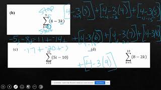 7.2 Day 4: Summation Notation (college algebra)
