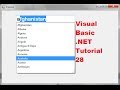 Visual Basic .NET Tutorial 28 - AutoComplete ComboBox and a TextBox in VB.NET
