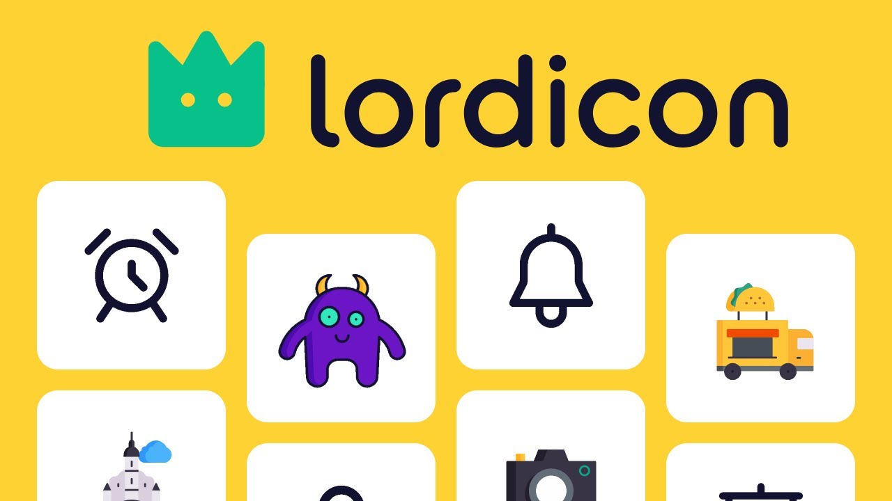 움직이는 애니메이션 아이콘 Lordicon Youtube