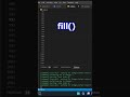 fill( ) Array method in #javascript #shorts