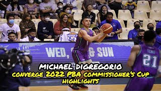 Michael DiGregorio Converge 2022 PBA Commissioner's Cup Highlights