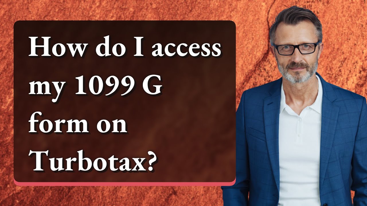 How Do I Access My 1099 G Form On Turbotax? - YouTube