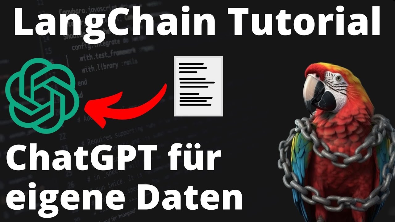 LangChain Tutorial - ChatGPT Mit Eigenen Daten - YouTube