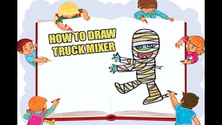 HOW TO DRAW MUMMY | SPOOKY HALLOWEEN DRAWING FOR KIDS | EASY DRAW TUTORIAL STEP BY STEP #shorts