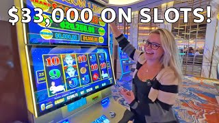 Gambling Over $33,000 On Slot Machines In Las Vegas!