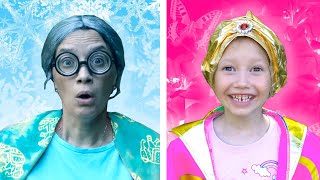 Alena - Genie and Super Granny funny story for kids