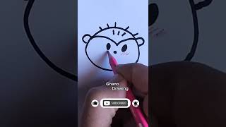 How to draw | how to draw  a  cute hedgehog easy #shorts