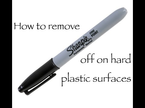 How to remove sharpie off on hard plastic surfaces How to remove sharpie off on hard plastic surfaces