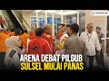 Arena Debat Pilgub Sulsel Mulai Panas, Pendukung Danny-Azhar Saling Dorong Dengan Polisi