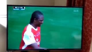 Kanu Wonder Diving Header Goal For Arsenal Legends vs AC Milan Legends