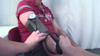 Taking a Blood Pressure using an Aneroid Sphygmomanometer
