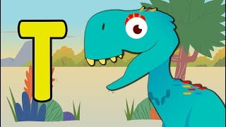 Learn Dinosaur Names For Kids | Dancing Dinosaur Alphabet | Toddler Fun Learning