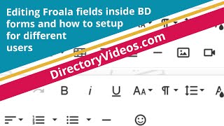 Froala types