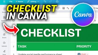 How To Make a Checklist in Canva Fast!