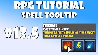 #13.5 Unity RPG Tutorial - Spell Tooltip