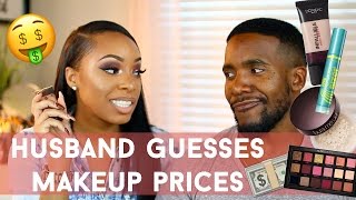 HUSBAND GUESSES MAKEUP PRICES!! | AlyraTV