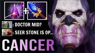 MOST CANCER MID DOCTOR IS BACK! Crazy Seer Stone + Scepter Max Cast Range Delete All Late WTF Dota 2