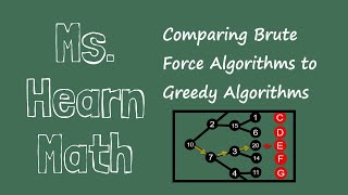 Comparing Greedy and Brute Force Algorithms