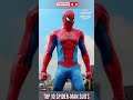 TOP 10 SPIDER-MAN SUITS ( HOT TOYS )