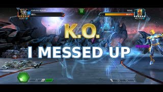 The Uncollected Nova Boss Fight (I messed up) - Marvel Contest Of Champions