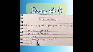 what is syntax to write a ''C" programming part 4