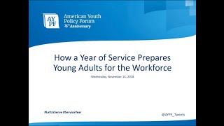 How a Year of Service Prepares Young Adults for the Workforce Webinar