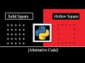 How to print Solid & Hollow square star 