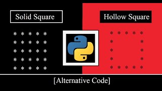 How to print Solid & Hollow square star "*" Pattern using Python | Python programming for Beginners