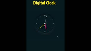 Amazing clock in😲 HTML css and JavaScript || #shorts #coding #clock