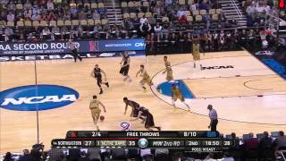 Northeastern vs. Notre Dame: Scott Vastoria layup