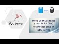 Move user Database (.mdf and .ldf files) to another drive in SQL Server (DBA stuff)
