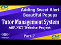 07 | Tutor Management System Project ASP.NET | Adding SweetAlert Beautiful Alerts (Hindi/Urdu)