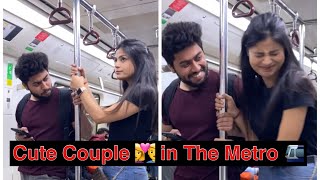 A Cute Boy and Girl In The Metro 😉❤️ || Aisa Hua Kabhi ? 😂 #shorts #metrocrush #parikshitmehra