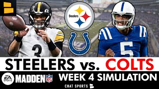 Steelers vs. Colts Simulation Watch Party For 2024 Season | Steelers Week 4 (Madden 25 Rosters)