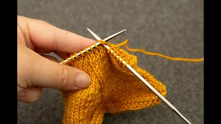 How to work a k2tog (knit 2 stitches together) decrease