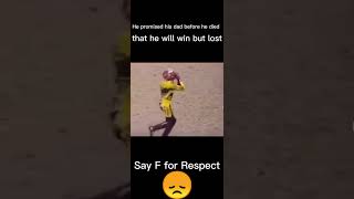 He Promised his dad to win before he died 😞