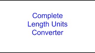Working Units Converter in Python for Length | Learn Python From Scratch 7 | Kovolff