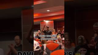 David Taylor’s first  introduction to Oklahoma State wrestling fans was met with a standing ovation!