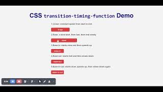 CSS Transition Timing Functions Made Easy 🔥 | ease, linear, ease-in-out