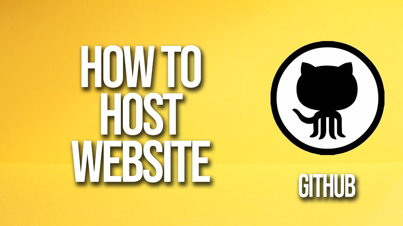 How To Host Website GitHub Tutorial - YouTube